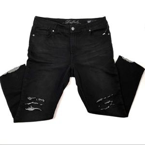 Buffalo ripped jeans mid- rise size 12/32 (#4)